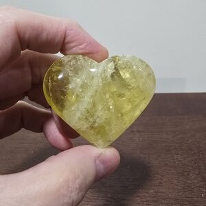 Citrine Crystal Heart #A